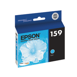 Epson 159 DuraBrite Cyan Ink Cartridge, T159220