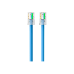 Belkin 10ft CAT6 Ethernet Patch Cable, RJ45, M/M, Blue - Patch cable - RJ-45 (M) to RJ-45 (M) - 10 ft - CAT 6 - blue