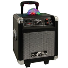 Load image into Gallery viewer, BeFree Sound Projection Party Light Dome Bluetooth Speaker, Black