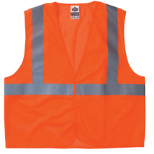 Load image into Gallery viewer, Ergodyne GloWear Safety Vests, Economy Mesh, Type-R Class 2, 2X/3X, Orange, Pack Of 6 Vests, 8210HL