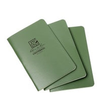 Load image into Gallery viewer, Rite in the Rain All-Weather Stapled Notebooks, 4-5/8in x 7in, Green, 3 Notebooks Per Pack, Set Of 6 Packs