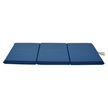 Load image into Gallery viewer, Mahar Manufacturing 3-Section Standard Rest Mat, 2inH x 24inW x 48inD, Blue, Pre-K - Grade 1