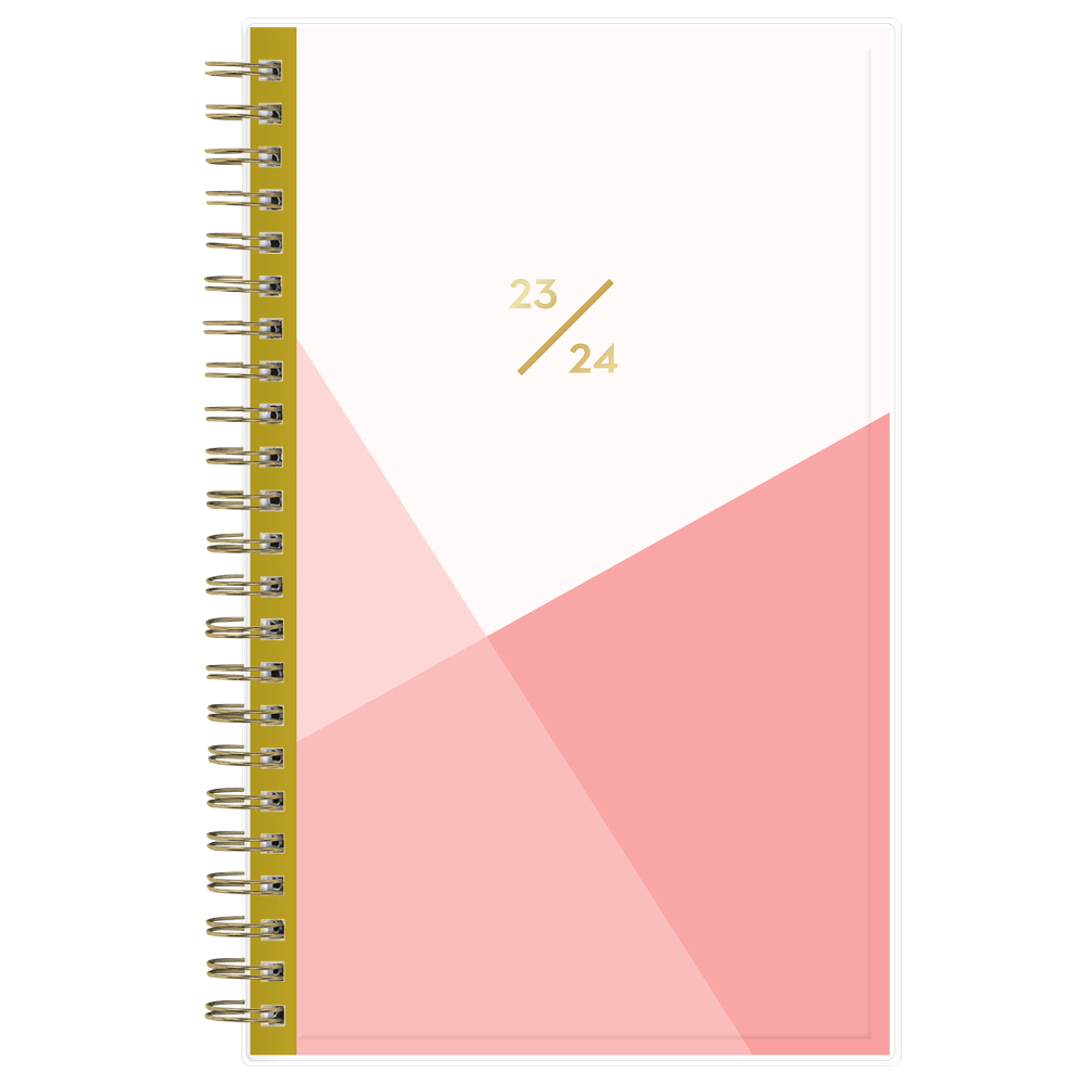 2023-2024 Blue Sky Cali Pink CYO Academic Weekly/Monthly Planner, 5in x 8in, July 2023 to June 2024, 130621-A