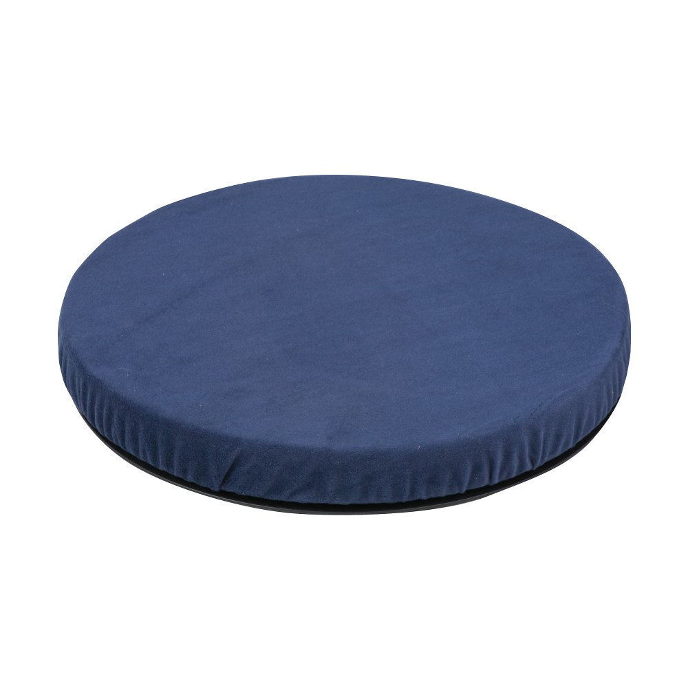 HealthSmart Deluxe Swivel Seat Cushion, Velour, Navy Blue