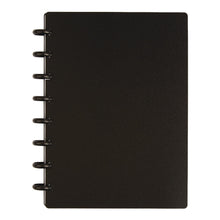 Load image into Gallery viewer, TUL Discbound Notebook With Poly Cover, Junior Size, Narrow Ruled, 60 Sheets, Black