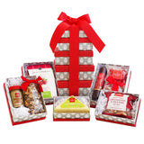Givens Snowman Meat & Cheese Gift Tower, Set Of 8 Pieces