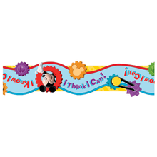 Load image into Gallery viewer, Eureka Wide Die-Cut Deco Trim Borders, 3 1/4in x 37in Strips, Mickey Mouse Clubhouse I Think I Can, Pack Of 12