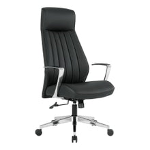 Load image into Gallery viewer, Office Star Dillion Ergonomic Antimicrobial Fabric High-Back Office Chair, Black
