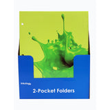 Inkology 2-Pocket Portfolios, Nickelodeon Slime, 9-1/2in x 11-3/4in, Assorted Designs, Pack Of 24 Folders