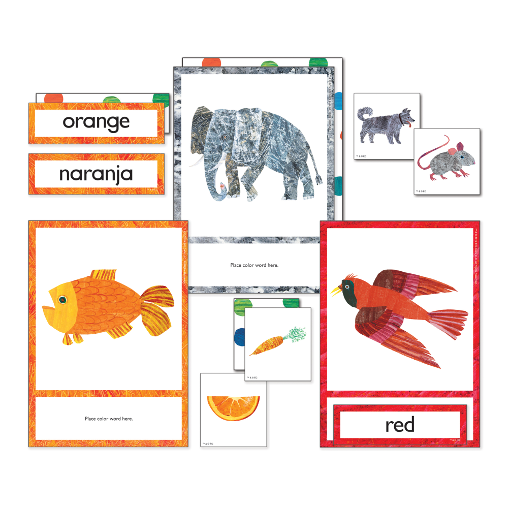 Carson-Dellosa World Of Eric Carle Learning Cards, Colors, Set Of 79 Cards