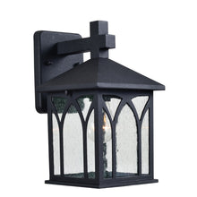 Load image into Gallery viewer, Kenroy Home Canterbury 1-Light Lantern, 6-1/2inW, Black/Clear