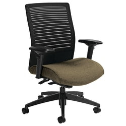 Global Loover Mid-Back Weight-Sensing Synchro Chair, 39inH x 25 1/2inW x 24inD, Beach Day/Black