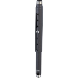 Chief 12-18in Adjustable Extension Column - For Projector - Black - Aluminum - 500 lb