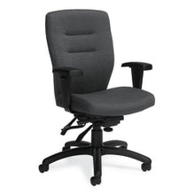 Load image into Gallery viewer, Global Synopsis Mid-Back Chair, 24inH x 24inW x 25inD, Granite Rock/Black