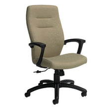 Load image into Gallery viewer, Global Synopsis High-Back Chair, 43 1/2inH x 24 1/2inW x 26 1/2inD, Beach Day/Black