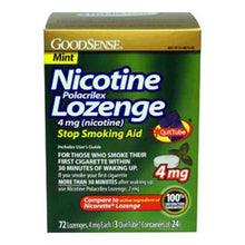 Load image into Gallery viewer, GoodSense Nicotine Polacrilex Lozenge, 4mg (Nicotine), Box Of 72