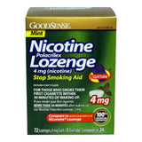 GoodSense Nicotine Polacrilex Lozenge, 4mg (Nicotine), Box Of 72
