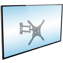 Load image into Gallery viewer, Mount-It! Full-Motion Wall Mount With Swivel For 24 - 55in TVs, 10inH x 11inW x 3.5inD, Black