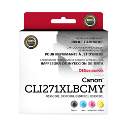 Clover Imaging Group Remanufactured Black And Tri-Color High-Yield Ink Cartridge Replacement For Canon CLI-271XL, Pack Of 2, ODCLI271XLBCMY