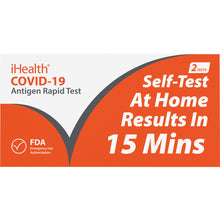 Load image into Gallery viewer, iHealth COVID-19 At Home Antigen Rapid Tests, Pack Of 2 Tests