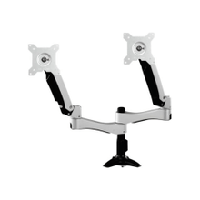 Load image into Gallery viewer, Amer Mounting Arm for Flat Panel Display, Monitor - Landscape/Portrait - TAA Compliant - Height Adjustable - 32in Screen Support - 22.10 lb Load Capacity - 75 x 75, 100 x 100 - VESA Mount Compatible - Aluminum, Steel, Alloy, Plastic