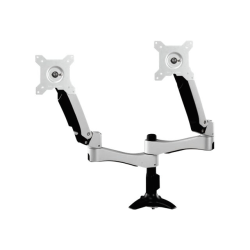 Amer Mounting Arm for Flat Panel Display, Monitor - Landscape/Portrait - TAA Compliant - Height Adjustable - 32in Screen Support - 22.10 lb Load Capacity - 75 x 75, 100 x 100 - VESA Mount Compatible - Aluminum, Steel, Alloy, Plastic