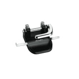 Swingline Heavy Duty 2-Hole Punch, 1/4in Hole Size, 40 Sheets - 2 Punch Head(s) - 40 Sheet Capacity - 1/4in Punch Size - Black, Chrome