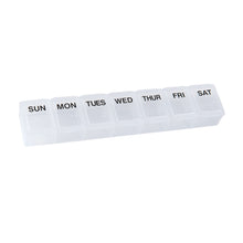 Load image into Gallery viewer, MABIS 7-Day Pill Holder, 6 3/4in x 1in, Clear