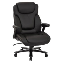 Load image into Gallery viewer, Office Star Pro-Line II Big &amp; Tall Bonded Leather High-Back Chair With Arms, Black