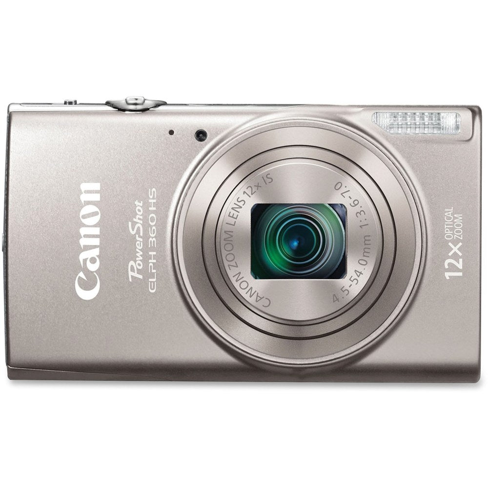 Canon PowerShot 360 HS 20.2 Megapixel Compact Camera - Silver - 1/2.3in Sensor - Autofocus - 3inLCD - 12x Optical Zoom - 4x Digital Zoom - Optical (IS) - 5184 x 3888 Image - 1920 x 1080 Video - HD Movie Mode - Wireless LAN