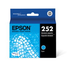 Load image into Gallery viewer, Epson 252 DuraBrite Ultra Cyan Ink Cartridge, T252220-S