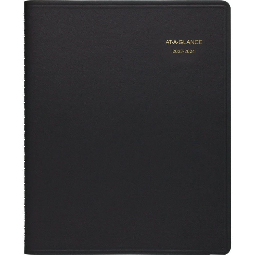2023-2024 AT-A-GLANCE 18-Month Academic Monthly Planner, 9in x 11in, Black, July 2023 To December 2024, 7007405