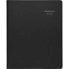 Load image into Gallery viewer, 2023-2024 AT-A-GLANCE 18-Month Academic Monthly Planner, 9in x 11in, Black, July 2023 To December 2024, 7007405