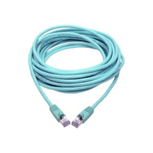 Load image into Gallery viewer, Tripp Lite Cat6a Snagless Shielded STP Patch Cable 10G, PoE, Aqua M/M 35ft - First End: 1 x RJ-45 Male Network - Second End: 1 x RJ-45 Male Network - 1.25 GB/s - Patch Cable - Shielding - Aqua