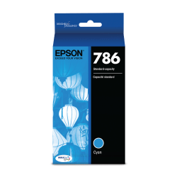 Epson 786 DuraBrite Cyan Ultra Ink Cartridge, T786220-S
