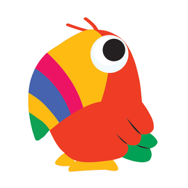 Ashley Productions Magnetic Whiteboard Erasers, 3 1/2in x 3 1/2in, Toucan, Pack Of 6