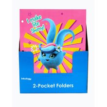 Load image into Gallery viewer, Inkology 2-Pocket Portfolios, Sunny Bunnies, 9-1/2in x 11-3/4in, Assorted Designs, Pack Of 24 Folders