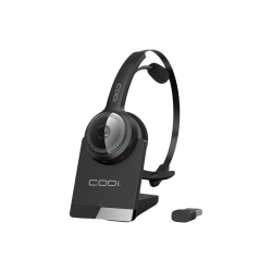 CODi - Headset - on-ear - Bluetooth - wireless - active noise canceling - USB-A via Bluetooth adapter - black