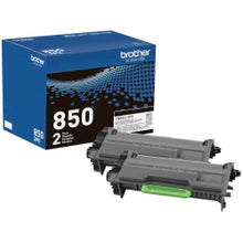Load image into Gallery viewer, Brother TN-850 Black High Yield Toner Cartridges, Pack Of 2