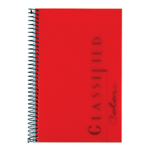 Load image into Gallery viewer, TOPS Classified Colors Business Notebook, 5 1/2in x 8 1/2in, 1 Subject, Narrow Ruled, 100 Sheets, Ruby Red Cover