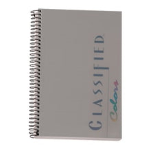 Load image into Gallery viewer, TOPS Classified Colors Business Notebook, 5 1/2in x 8 1/2in, 1 Subject, Narrow Ruled, 100 Sheets, Graphite Gray Cover