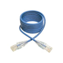 Load image into Gallery viewer, Tripp Lite Cat6 UTP Patch Cable (RJ45) - M/M, Gigabit, Snagless, Molded, Slim, Blue, 7 ft. - 7 ft Category 6 Network Cable for Network Device, Printer, Photocopier, Router, Server, Computer, Modem, Switch, Workstation - 28 AWG - Blue
