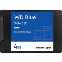 Load image into Gallery viewer, Western Digital Blue WDS400T2B0A 4 TB Solid State Drive - 2.5in Internal - SATA (SATA/600) - Desktop PC, Notebook Device Supported - 600 TB TBW - 560 MB/s Maximum Read Transfer Rate - 5 Year Warranty