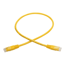 Load image into Gallery viewer, Tripp Lite 2ft Cat6 Gigabit Molded Patch Cable RJ45 M/M 550MHz 24AWG Yellow 2ft - 128 MB/s - Patch Cable - 2 ft - 1 x RJ-45 Male Network - 1 x RJ-45 Male Network - Gold-plated Contacts - Yellow