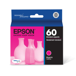Epson 60 DuraBrite Ultra Magenta Ink Cartridge, T060320-S