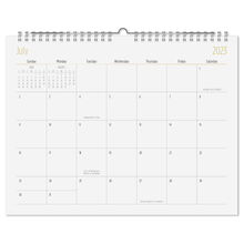 Load image into Gallery viewer, 2023-2024 Office Depot Brand Fashion Monthly Academic Wall Calendar, 11in x 8in, Simple Chic, July 2023 to June 2024, NW118522SC