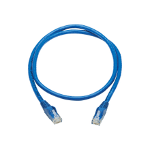 Load image into Gallery viewer, Tripp Lite Cat6 Snagless UTP Network Patch Cable (RJ45 M/M), Blue, 3 ft. - 3 ft Category 6 Network Cable for Printer, Router, Server, Modem, Hub, Switch, PoE-enabled Device, Surveillance Camera, VoIP Device, Patch Panel, Workstation, .. - Blue