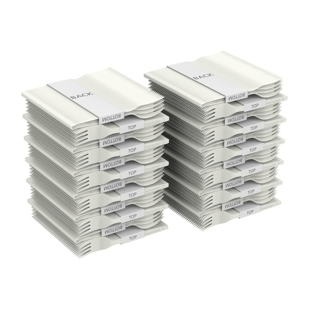 Dixie Ultra SmartStock Series O Compostable Cutlery, Forks, White, 40 Forks Per Refill, Case Of 24 Refills