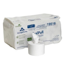 Load image into Gallery viewer, Sofpull by GP PRO, 2 Ply, Center Pull Tissue Paper, 8.4x5.25, 100% Recycled, White, 500 Sheets, 16 Rolls per Case
