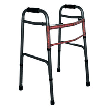 Load image into Gallery viewer, DMI Adjustable Aluminum Folding Walkers With 2-Button Release, 38inH x 23inW x 13inD, Black/Copper Swirl, Pack Of 2